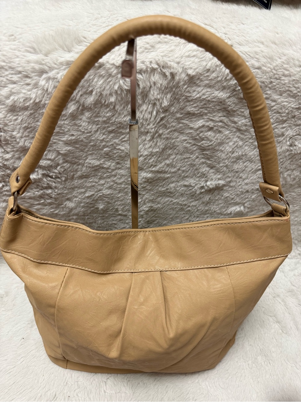 Classic Tan Shoulder Hobo Bag